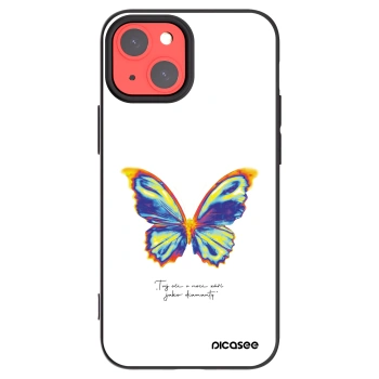 Picasee silikónový čierny obal pre Apple iPhone 13 mini - Diamanty White