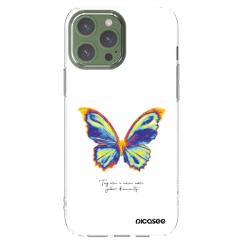 Picasee silikónový prehľadný obal pre Apple iPhone 13 Pro Max - Diamanty White