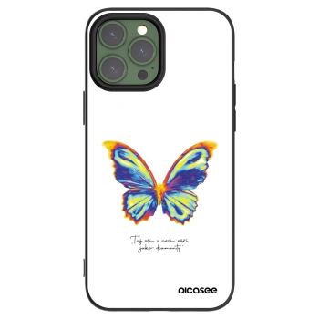 Picasee silikónový čierny obal pre Apple iPhone 13 Pro Max - Diamanty White