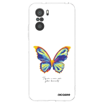 Picasee silikónový prehľadný obal pre Xiaomi Poco F3 - Diamanty White
