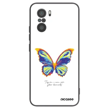 Picasee silikónový čierny obal pre Xiaomi Poco F3 - Diamanty White
