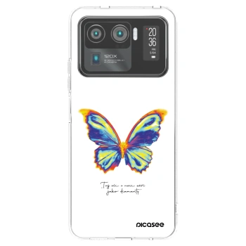Picasee silikónový prehľadný obal pre Xiaomi Mi 11 Ultra - Diamanty White