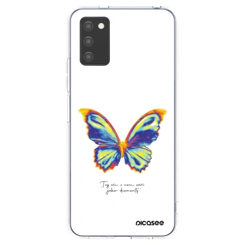 Picasee silikónový prehľadný obal pre Samsung Galaxy A02s A025G - Diamanty White