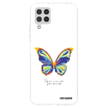 Picasee silikónový prehľadný obal pre Samsung Galaxy A22 A225F 4G - Diamanty White