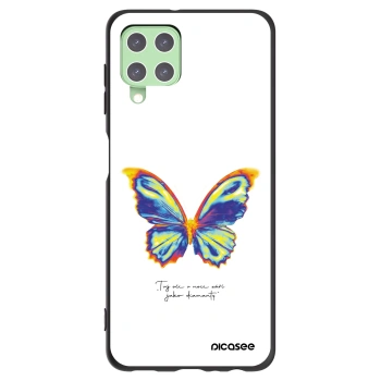 Picasee silikónový čierny obal pre Samsung Galaxy A22 A225F 4G - Diamanty White