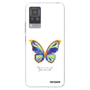 Picasee silikónový prehľadný obal pre Vivo X60 Pro 5G - Diamanty White