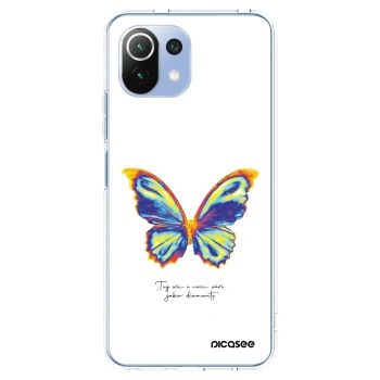 Picasee silikónový prehľadný obal pre Xiaomi 11 Lite 5G NE - Diamanty White