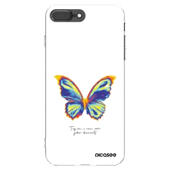 Picasee silikónový prehľadný obal pre Apple iPhone 7 Plus - Diamanty White