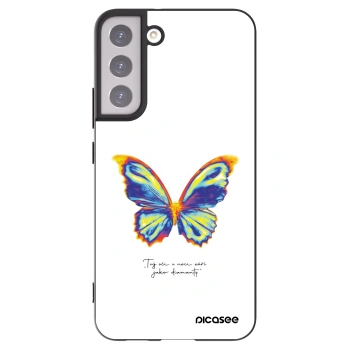 Picasee silikónový čierny obal pre Samsung Galaxy S22+ 5G - Diamanty White