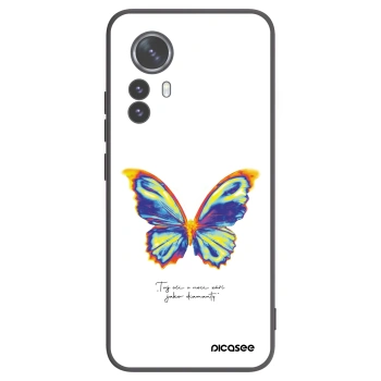 Picasee silikónový čierny obal pre Xiaomi 12 Pro - Diamanty White