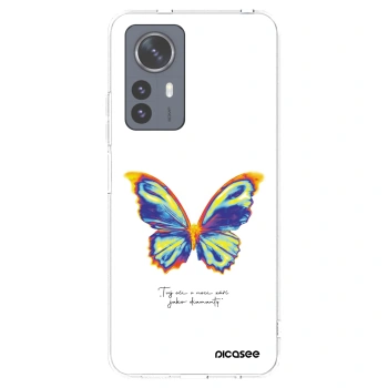 Picasee silikónový prehľadný obal pre Xiaomi 12 Pro - Diamanty White