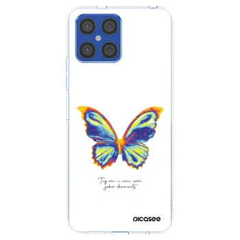 Picasee silikónový prehľadný obal pre Honor X8 4G - Diamanty White