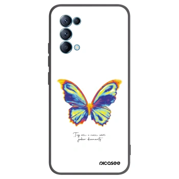 Picasee silikónový čierny obal pre OPPO Reno 5 5G - Diamanty White