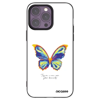 Picasee silikónový čierny obal pre Apple iPhone 14 Pro Max - Diamanty White
