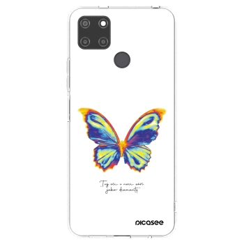 Picasee silikónový prehľadný obal pre Realme C21Y - Diamanty White