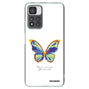 Picasee silikónový prehľadný obal pre Xiaomi Redmi Note 11 Pro+ 5G - Diamanty White