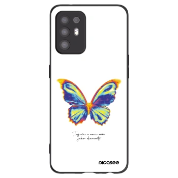 Picasee silikónový čierny obal pre OPPO A94 5G - Diamanty White