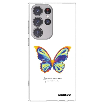Picasee silikónový prehľadný obal pre Samsung Galaxy S23 Ultra 5G - Diamanty White