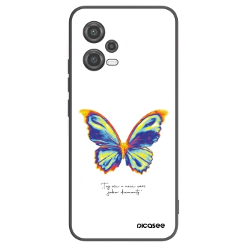 Picasee silikónový čierny obal pre Xiaomi Poco X5 - Diamanty White