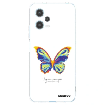 Picasee silikónový prehľadný obal pre Xiaomi Redmi Note 12 5G - Diamanty White