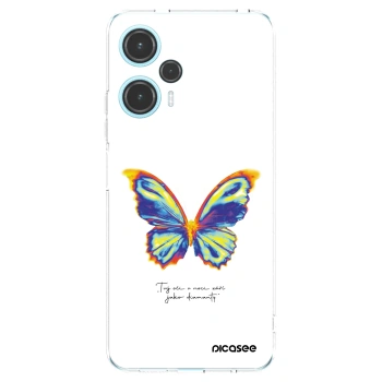 Picasee silikónový prehľadný obal pre Xiaomi Poco F5 - Diamanty White