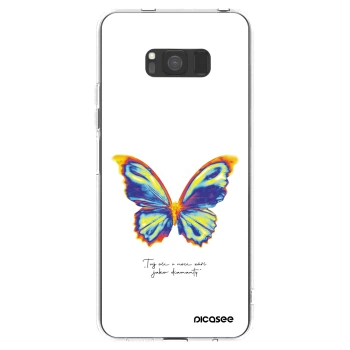 Picasee silikónový prehľadný obal pre Samsung Galaxy S8 G950F - Diamanty White
