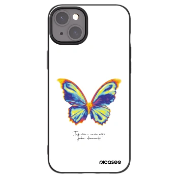 Picasee silikónový čierny obal pre Apple iPhone 15 Plus - Diamanty White