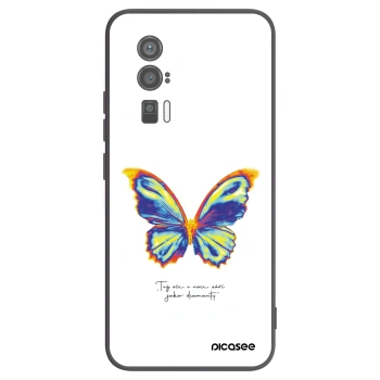 Picasee silikónový čierny obal pre Xiaomi Poco F5 Pro 5G - Diamanty White