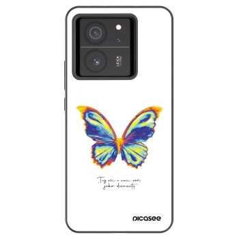 Picasee silikónový čierny obal pre Xiaomi 13T Pro - Diamanty White