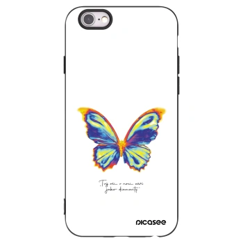 Picasee silikónový čierny obal pre Apple iPhone 6/6S - Diamanty White