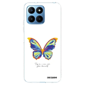 Picasee silikónový prehľadný obal pre Honor 70 Lite - Diamanty White