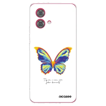 Picasee silikónový prehľadný obal pre Motorola Moto G84 5G - Diamanty White