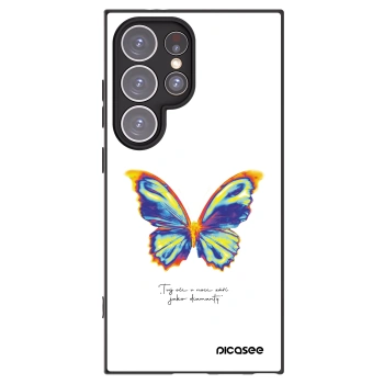 Picasee silikónový čierny obal pre Samsung Galaxy S24 Ultra S928B 5G - Diamanty White
