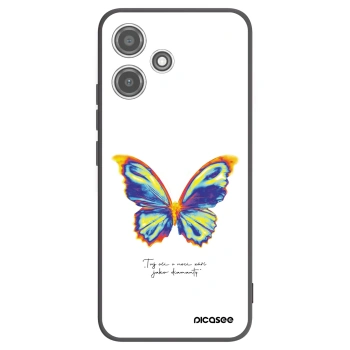 Picasee silikónový čierny obal pre Xiaomi Redmi 12 5G - Diamanty White