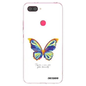 Picasee silikónový prehľadný obal pre Xiaomi Mi 8 Lite - Diamanty White