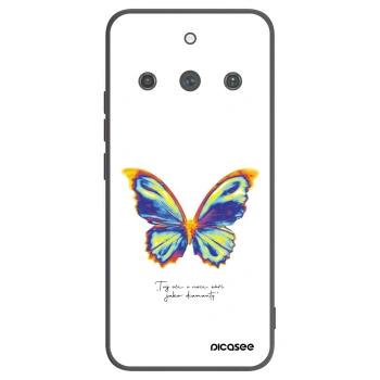 Picasee silikónový čierny obal pre Realme 11 Pro+ - Diamanty White