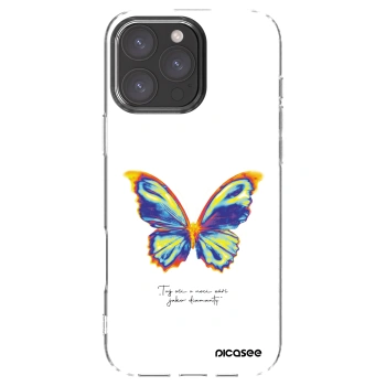 Picasee silikónový prehľadný obal pre Apple iPhone 16 Pro Max - Diamanty White