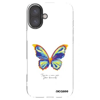 Picasee silikónový prehľadný obal pre Apple iPhone 16 Plus - Diamanty White