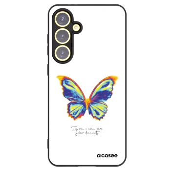 Picasee silikónový čierny obal pre Samsung Galaxy S24 FE S721B - Diamanty White