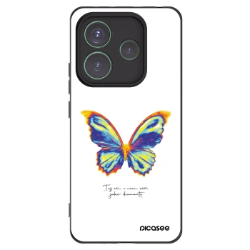 Picasee silikónový čierny obal pre Xiaomi Redmi Note 14 5G - Diamanty White