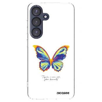Picasee silikónový prehľadný obal pre Samsung Galaxy S25 5G - Diamanty White