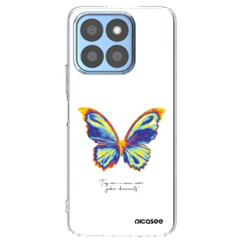 Picasee silikónový prehľadný obal pre Honor X8c - Diamanty White