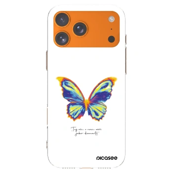 Picasee silikónový prehľadný obal pre Apple iPhone 17 Pro Max - Diamanty White