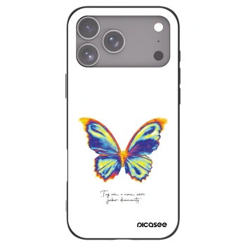Picasee silikónový čierny obal pre Apple iPhone 17 Pro Max - Diamanty White