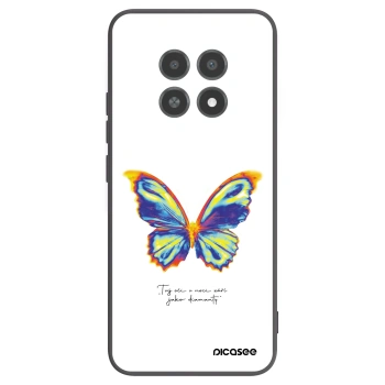 Picasee silikónový čierny obal pre Realme 12X - Diamanty White