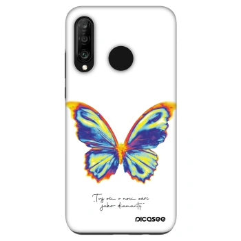 Obal pre Huawei P30 Lite - Diamanty White