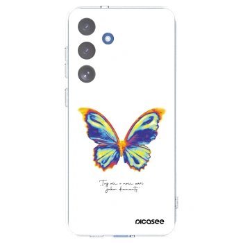 Picasee silikónový prehľadný obal pre Samsung Galaxy S25 FE 5G - Diamanty White