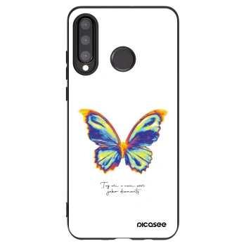 Picasee silikónový čierny obal pre Huawei P30 Lite - Diamanty White