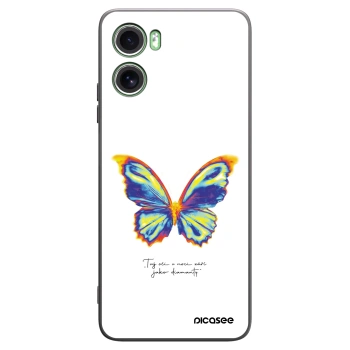 Picasee silikónový čierny obal pre Motorola Moto G06 - Diamanty White