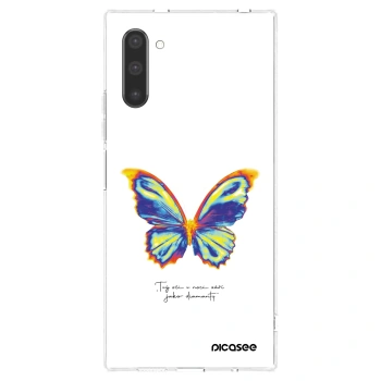 Picasee silikónový prehľadný obal pre Samsung Galaxy Note 10 N970F - Diamanty White